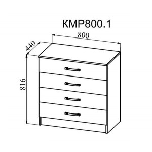 Комод Ронда КМР800.1, схема