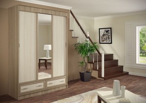 Шкаф-купе Ронда ШККР 1500.1, ясень шимо
