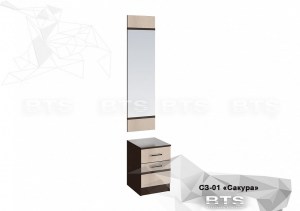 Тумба с зеркалом Сакура СЗ-01